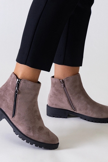 Bottines marron avec...