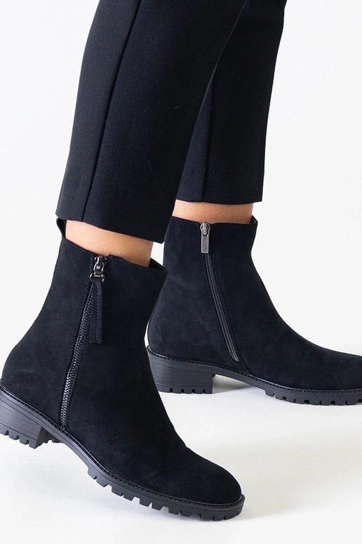 Schwarze High-Platform-Schuhe aus...