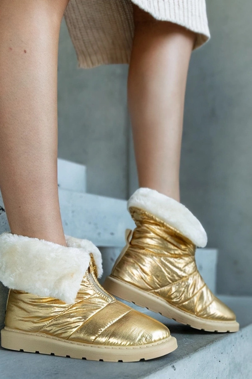 Edidda Gold – Isolierte Schneestiefel...