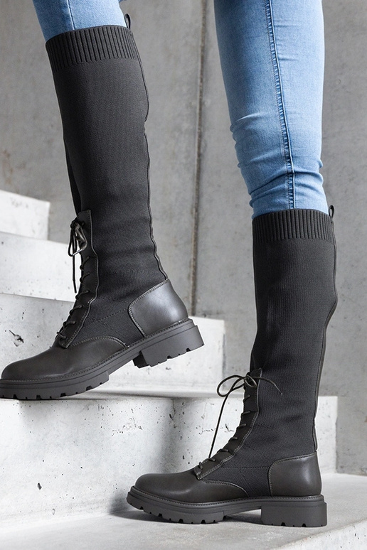 Grønne slip-on støvler med en... Grønne slip-on støvler med en...