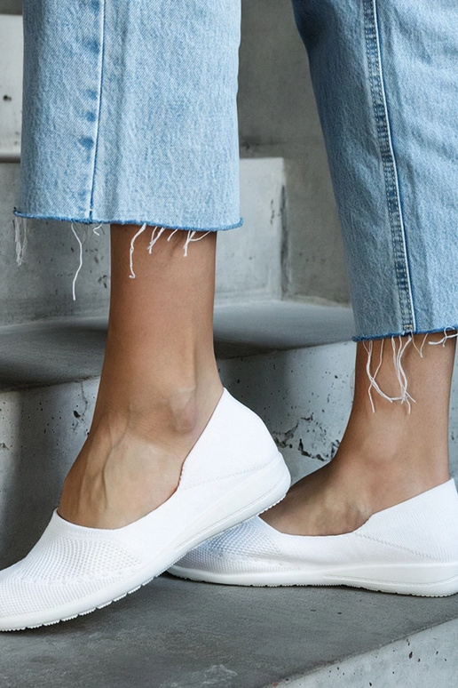 Ballerines en tissu blanc de Provencher