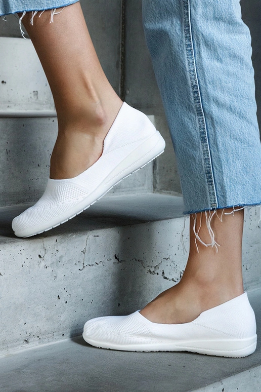 Ballerines en tissu blanc de Provencher