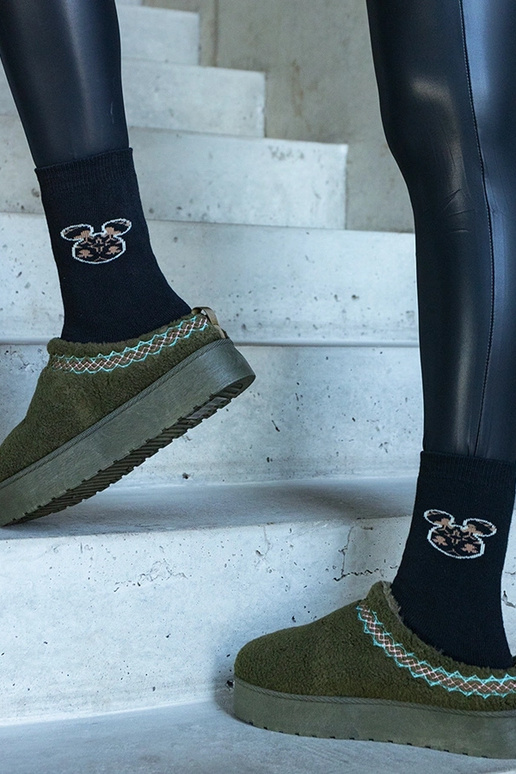 Grüne Low-Top-Plateau-Schneestiefel...