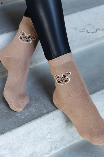 Chaussettes chaudes beiges... 2