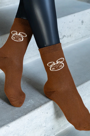 Braune warme Socken Sella 2