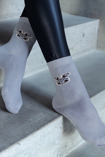Chaussettes chaudes Sella grises 2