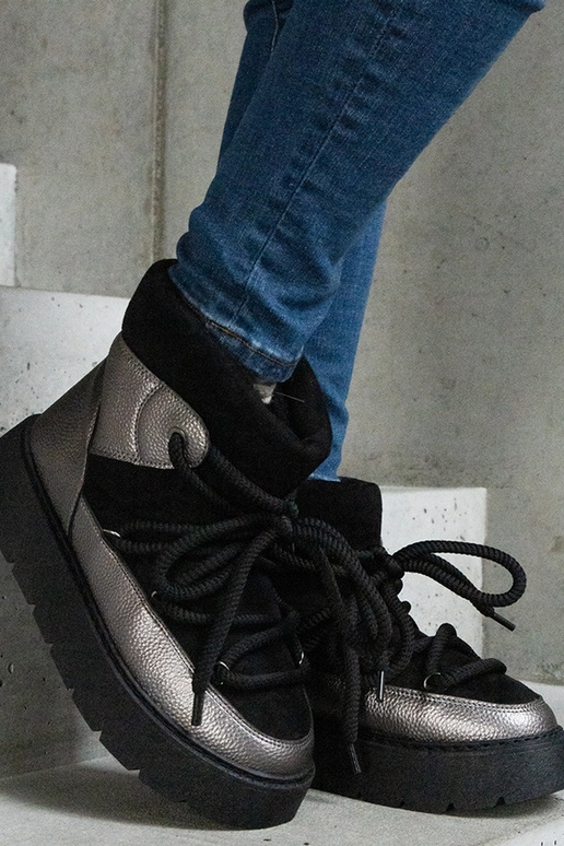 Bottes de neige à plateforme doublées...