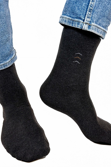 Chaussettes chaudes gris foncé pour hommes Narus