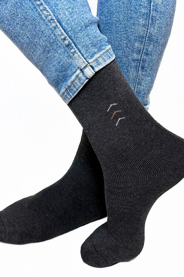 Chaussettes chaudes gris foncé pour hommes Narus 2