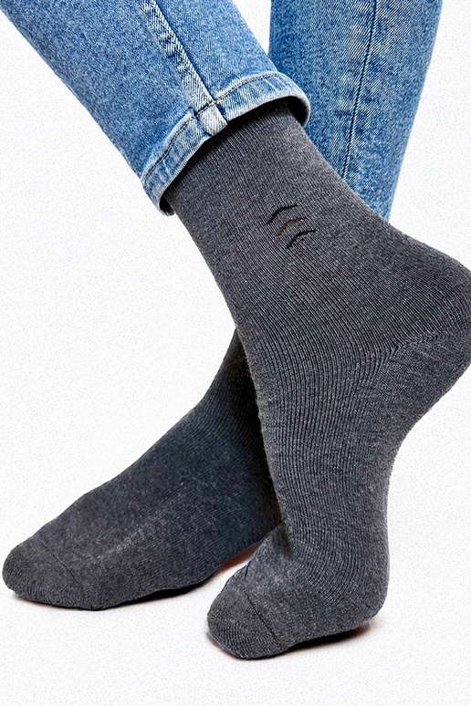 Graue warme Herrensocken Narus