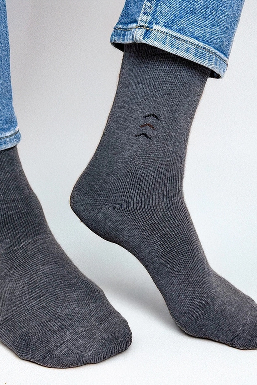 Graue warme Herrensocken Narus