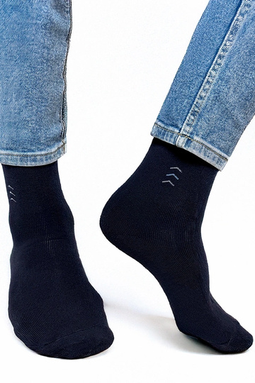 Chaussettes chaudes bleu foncé pour hommes Narus