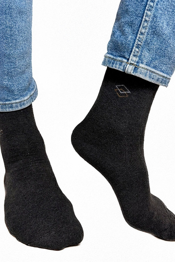 Chaussettes chaudes gris foncé pour hommes Narus