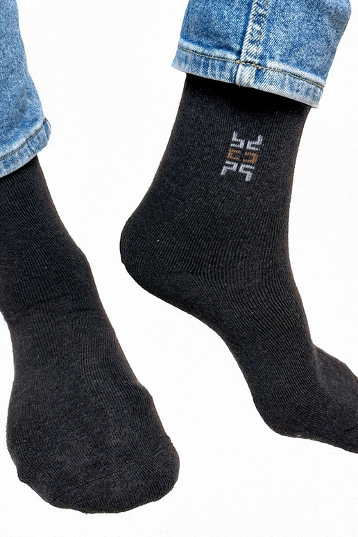 Dunkelgraue warme Herrensocken Narus