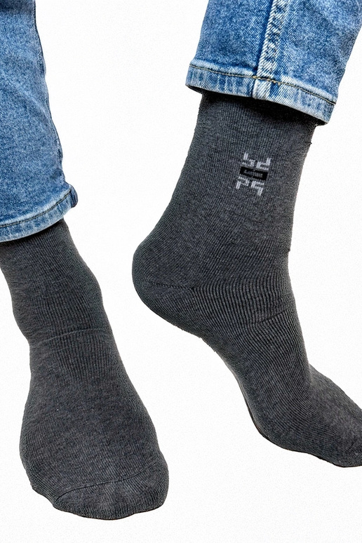 Graue warme Herrensocken Narus