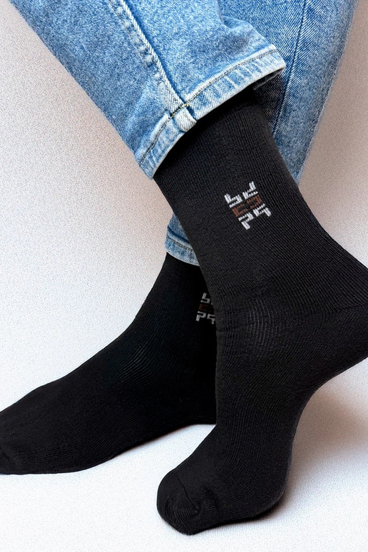 Chaussettes chaudes noires pour...