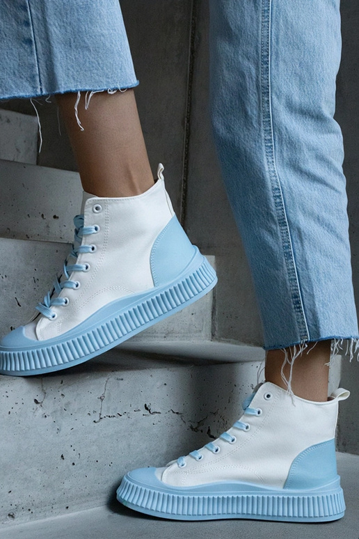 Plateau-Sneakers „Terri“ in Blau und...
