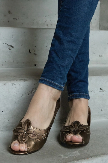 Braune Ballerinas mit...