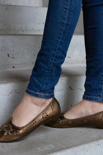 Braune Ballerinas mit... 2