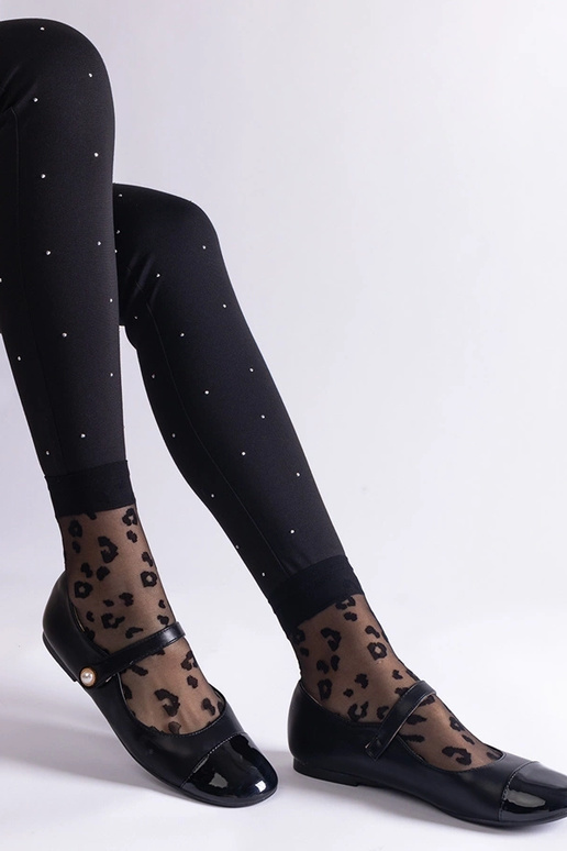 Schwarze Ballerinas aus Lackleder mit...