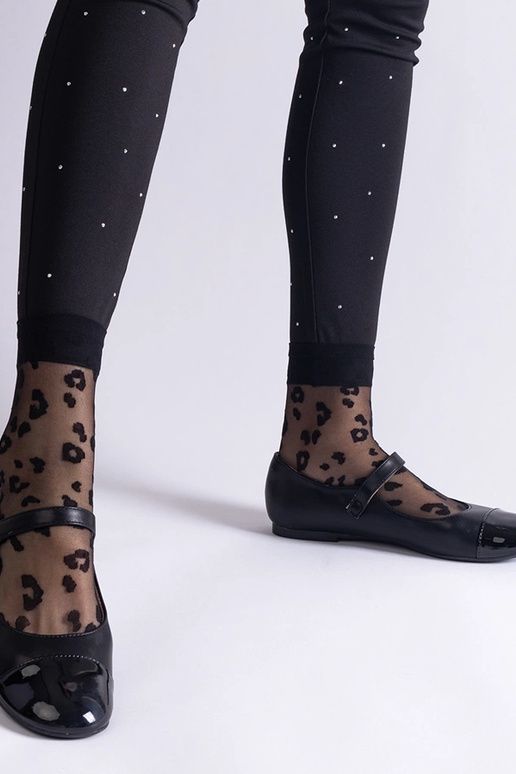 Schwarze Ballerinas aus Lackleder mit...