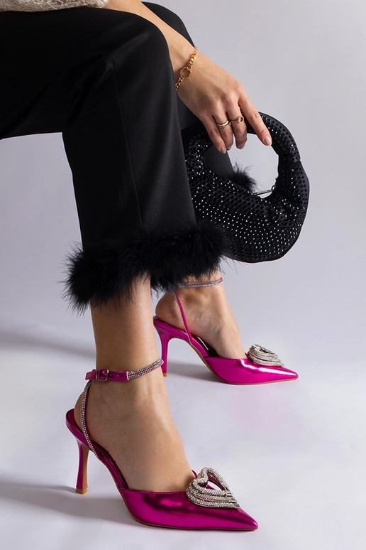 Rosa Pumps mit offener Spitze,... Rosa Pumps mit offener Spitze,...
