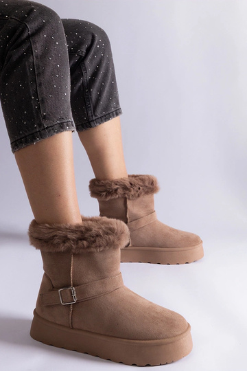 Bottes de neige marron...