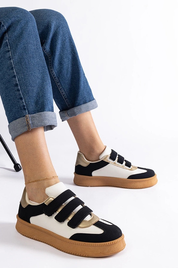 Schwarze Damen Sneakers mit...