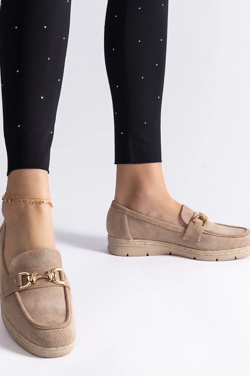 Mocassins ajourés pour femmes en daim...