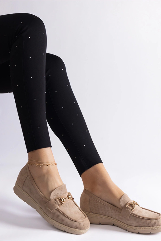 Mocassins ajourés pour femmes en daim...