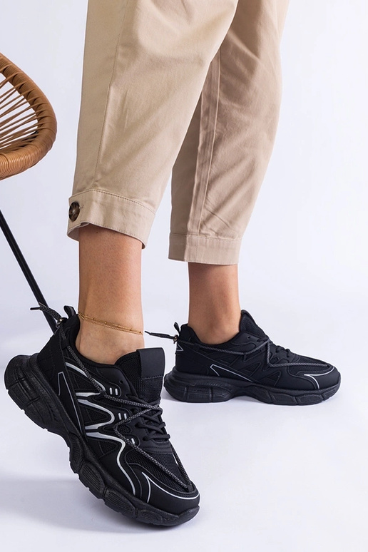 Baskets noires pour femmes avec une...