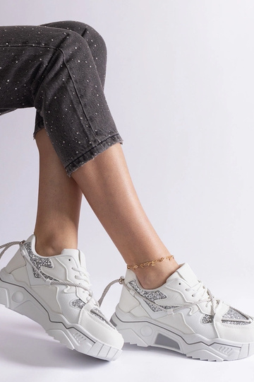 Weiße Damen-Sneaker mit... 2