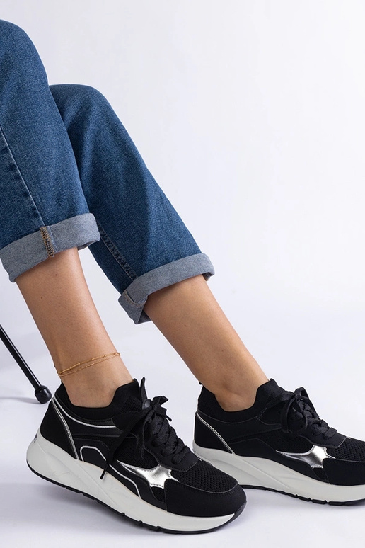 Sorte Elsira sportssneakers til kvinder