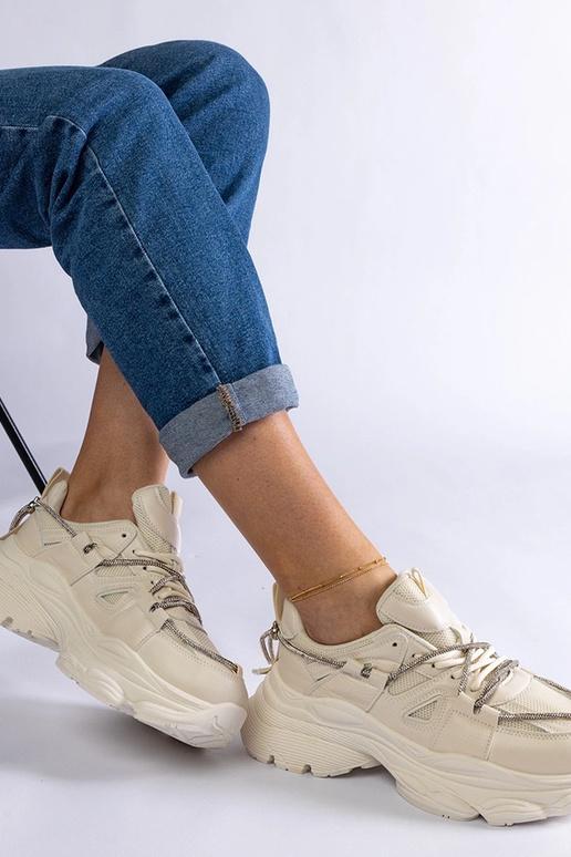 Beige Ivett Damen-Sportsneaker