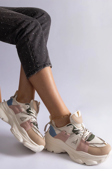 Ivett multifarvede sportssneakers til kvinder