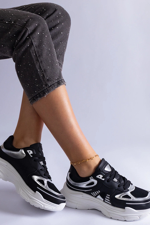 Baskets noires pour femmes avec...