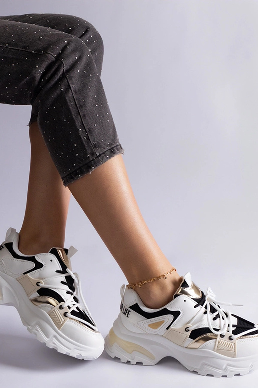 Schwarz-weiße Sport-Sneakers „Sulamita“