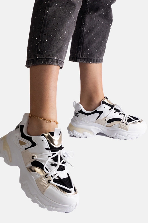 Sorte og hvide Sulamita sportssneakers