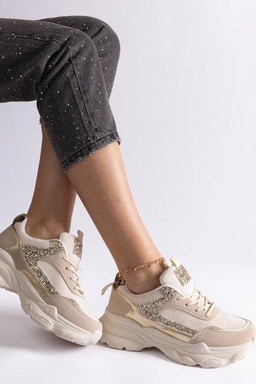 Beige sneakers med... 2
