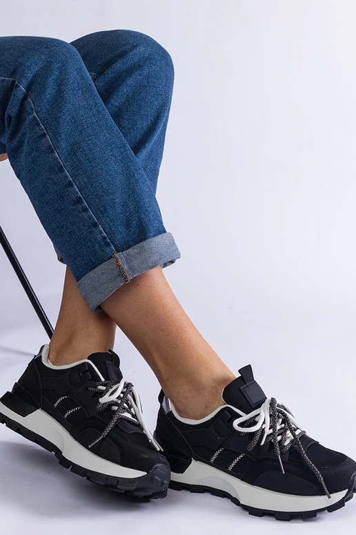 Sorte Adalia sportssneakers til kvinder