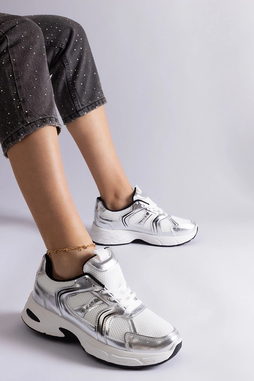 Baskets de sport Ena blanches et... Baskets de sport Ena blanches et...