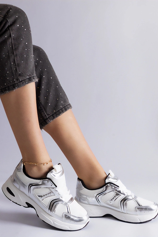 Baskets de sport Ena blanches et... Baskets de sport Ena blanches et...