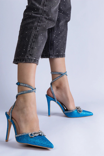 Gemre Damen Pumps in Blau...