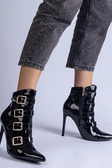 Bottines noires vernis à... 2