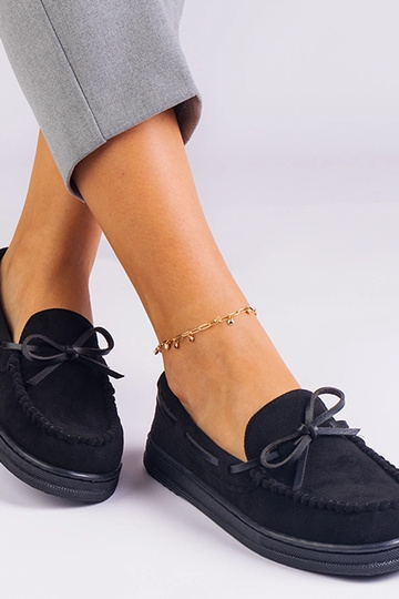 Zwarte dames kunstsuède...