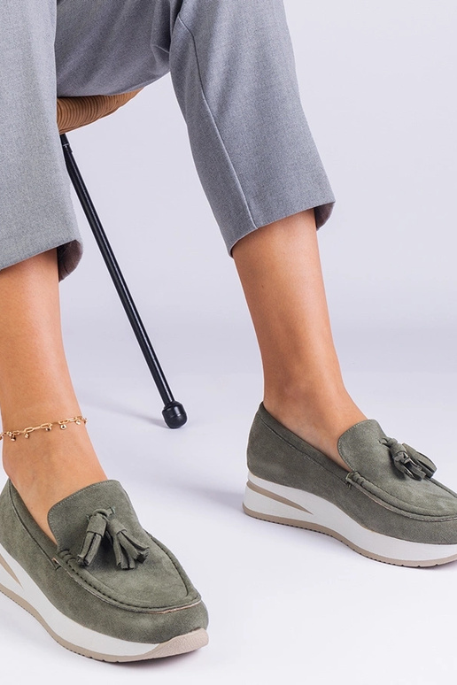 Mocassins à plateforme pour femme... Mocassins à plateforme pour femme...