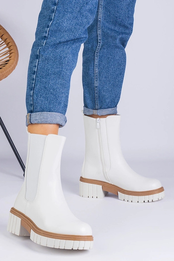 Weiße Stiefeletten aus... 2