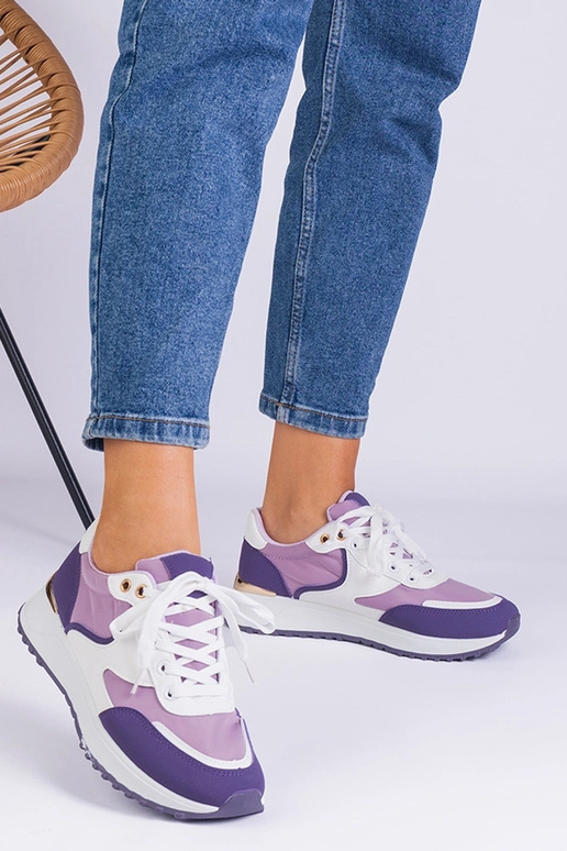 Baskets violettes pour femmes avec... Baskets violettes pour femmes avec...