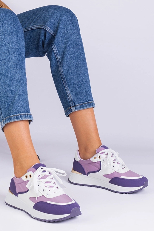 Baskets violettes pour femmes avec... Baskets violettes pour femmes avec...