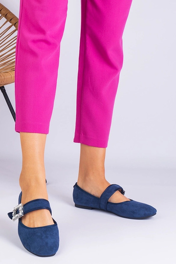 Marineblaue Ballerinas mit... 2